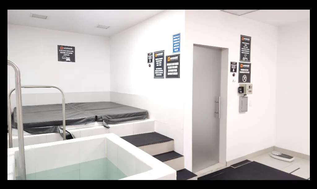 Zonas húmedas de Upgrade Fitness Center en Quito